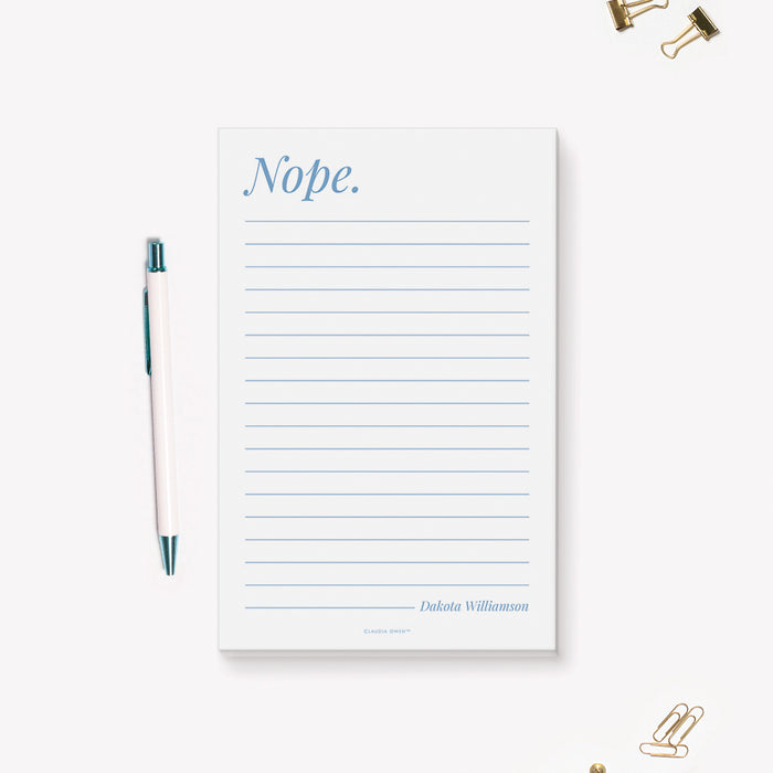 Funny Notepad, Funny Coworker Gift, Fun Stationery Writing Pad, Funny Office Gifts Personalized with Your Name