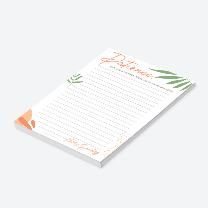Funny Office Gifts, Fun Notepad for Women Customized with Your Name, Funny To Do List Notepad