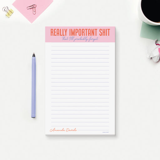 I'm Not Drunk Notepad, Personalized Novelty Gifts For Men, Funny Cowor —  Claudia Owen