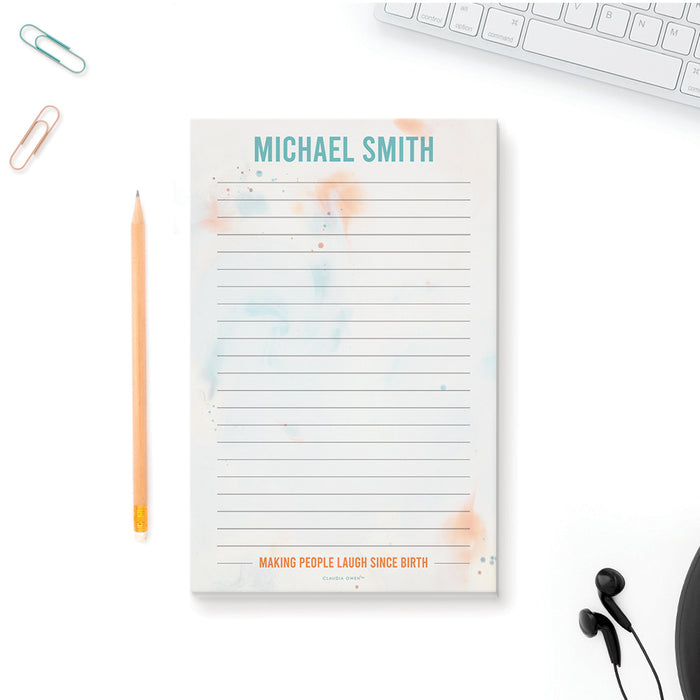 Making People Laugh Since Birth Notepad, Personalized Funny Office Notepad, Funny Stationery Gift, Comedian Gift