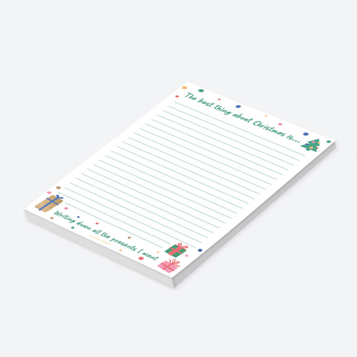 Funny Christmas List Notepad, Holiday Notepad Gifts for Friends, Christmas Themed Gifts, Christmas Shopping List