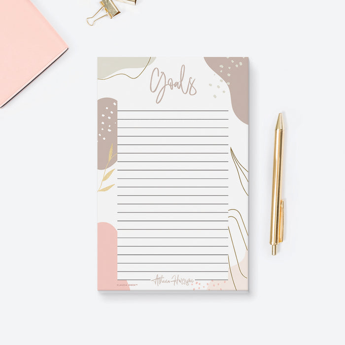 Goal Planner Notepad, Goal Setting Personal Planner for Women, Goals To Do List Memopad, Unique Gift for Women