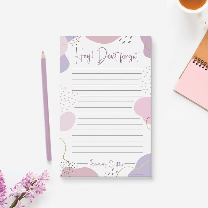 Hey! Don't Forget Notepad, Funny Office Gifts, To Do List Notepad, Novelty Gifts, Forgetful Notes