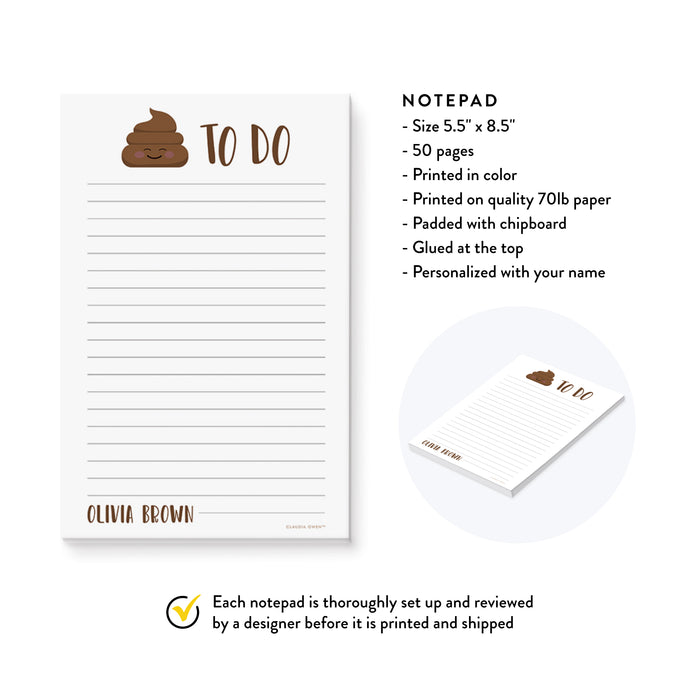 Shit To Do Notepad, Funny Notepad Gift, Get Shit Done, Gag Gifts for the Office, Shopping Grocery Notepad
