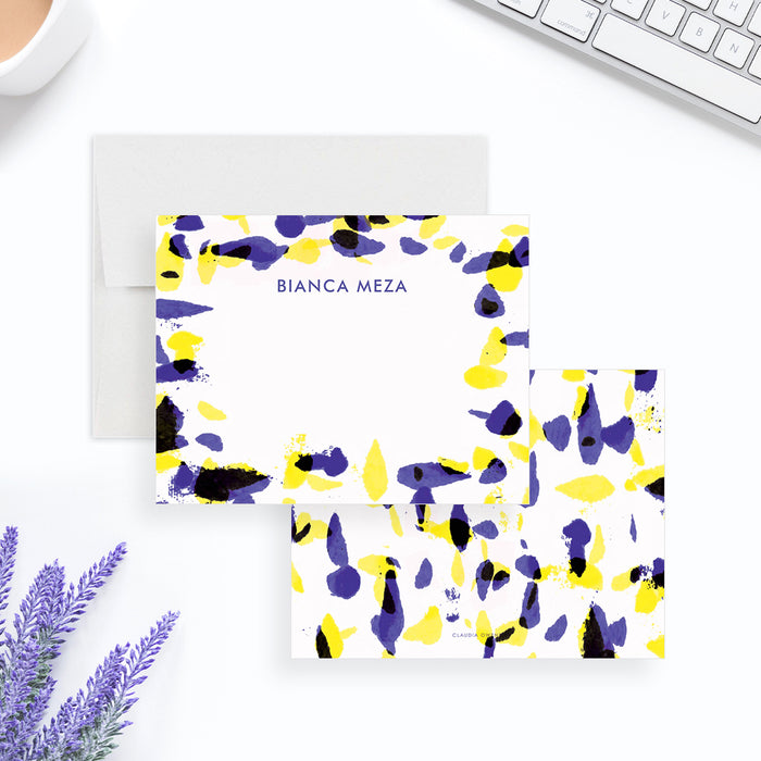 abstract-painted-personalized-note-card-set