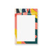 personalized abstract wedding notepad with colorful modern design