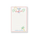 personalized tropical bright ideas notepad with cocktail, sun, and palm tree design and lined writing space