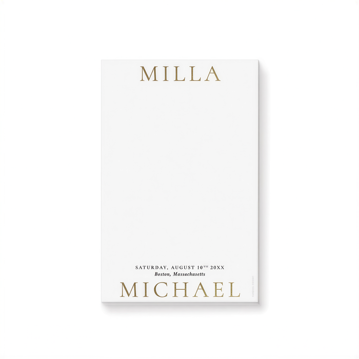 The image is a white card with text and a name on it.