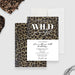 Animal print birthday invitation card for adult party