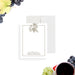 Personalized vineyard note card with grapevine illustration — elegant thank-you stationery for charity events and corporate gifts.-front