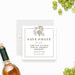 Wine-themed save the date card with grapevine illustration, ideal for charity gala events.-front