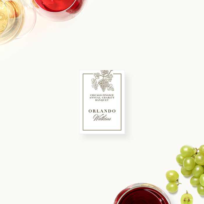 Annual Charity Banquet Invitation Elegant Wine Theme Design