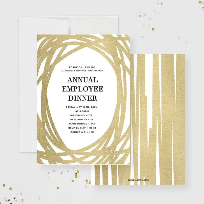 Annual Employee Dinner Invitation Set Business Event Instant Download