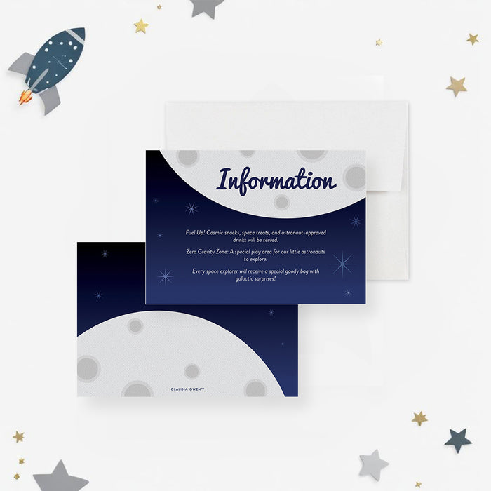 Personalized Astronaut Photo Birthday Invitation for Kids