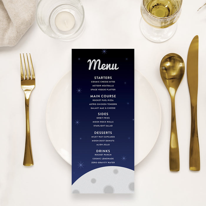 Personalized Astronaut Photo Birthday Invitation for Kids