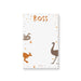kids notepad with australian animals kangaroo emu and desert design for birthday party favor
