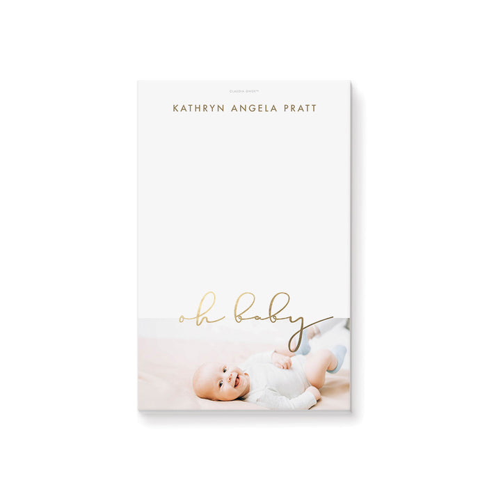 Personalized Baby Shower Invitations with Maternity Photo, Baby Shower Invitations with Pregnancy Photo in Pink and Gold