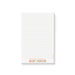 Personalized notepad with colorful typography, a stylish touch for any baby shower celebration.