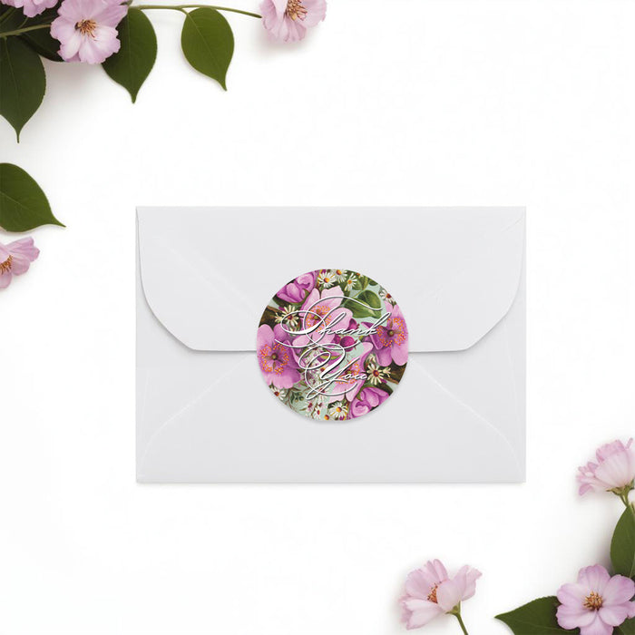 Floral Baby Shower Invitation Green and Pink Spring Design