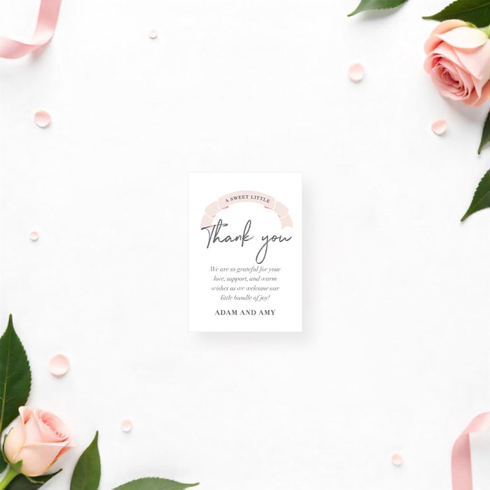 Personalized Baby Shower Invitation Blush Pink Theme for Girls