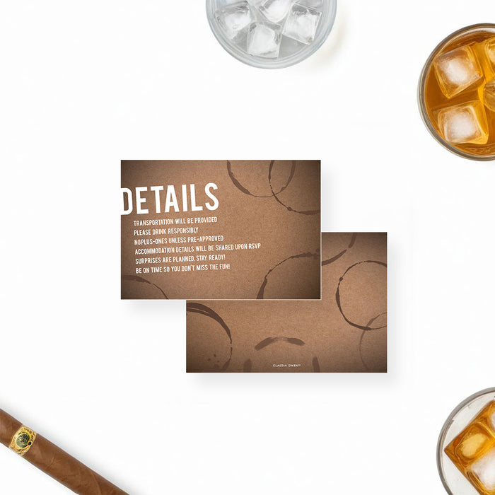 Bachelor Party Invitation Modern Stag Night Party Card