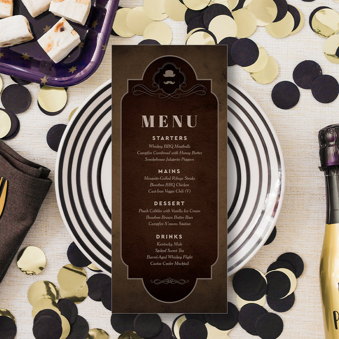 Gentlemens Night Invitation Vintage Bachelor Party Invite