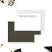 Bachelor party thank you card black gold personalized-front-back
