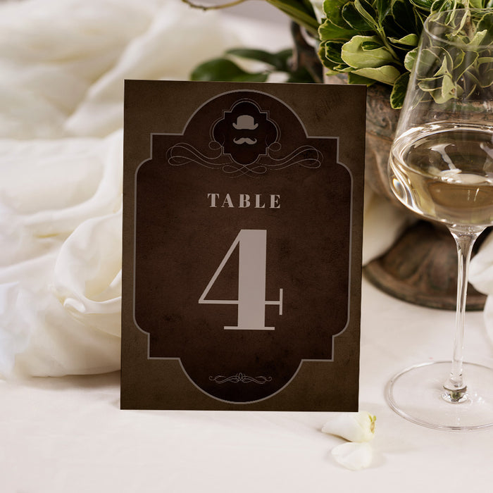 Gentlemens Night Invitation Vintage Bachelor Party Invite