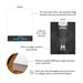 Front and back of bachelor party thank you cards with stocking legs showing A2 dimensions and matte cardstock details.