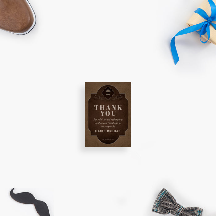 Gentlemens Night Invitation Vintage Bachelor Party Invite