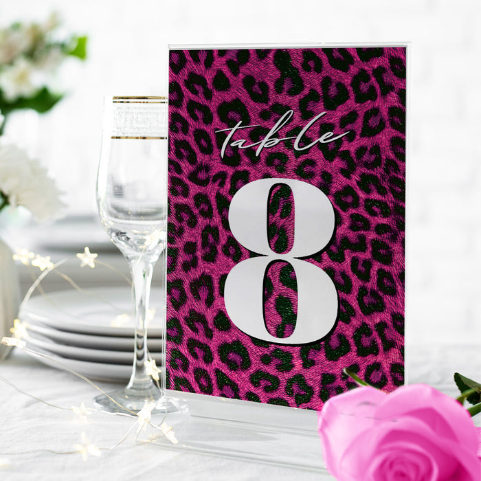 Bachelorette Party Invitation with Pink Leopard Print Design