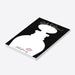 Personalized bachelorette notepad featuring perfume bottle silhouette with a pink lip print on a black geometric background with "Bride and Boujee" gold text-side