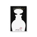 Personalized bachelorette notepad featuring perfume bottle silhouette with a pink lip print on a black geometric background with "Bride and Boujee" gold text.