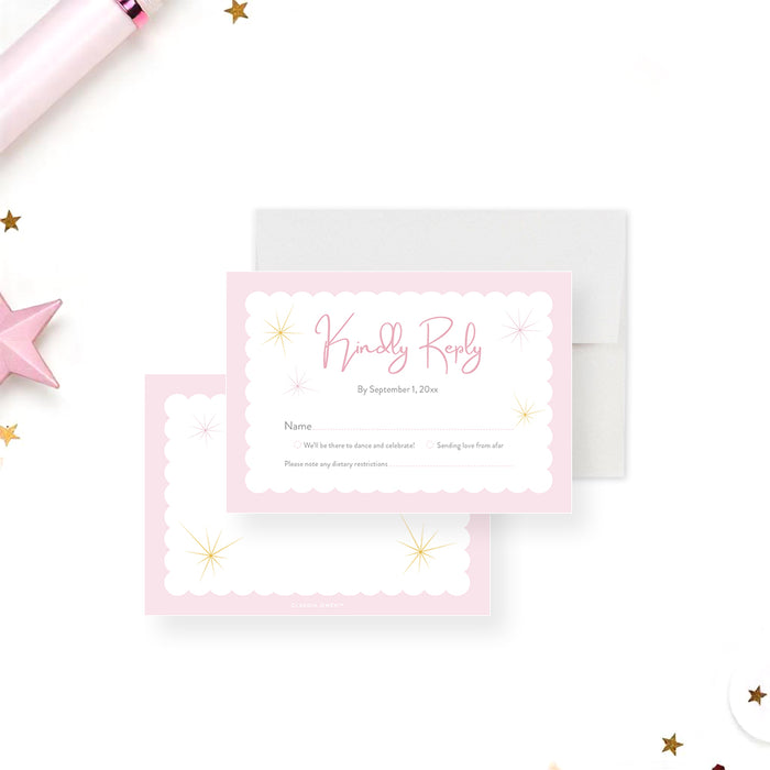 Ballerina Birthday Invitation Ballet Dance Party Card