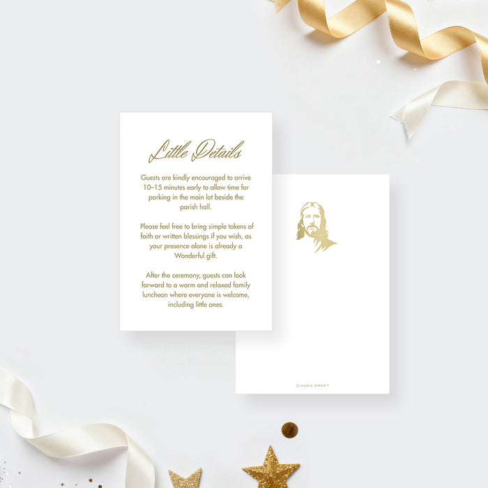 Baptism Invitation With Jesus Christ Illustration