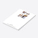 Personalized photo notepad featuring a collage of family photos, perfect as baptism or christening stationery favors.-side