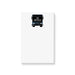 Personalized notepad with party bus illustration and custom name text clean and modern layout perfect for stylish party stationery.