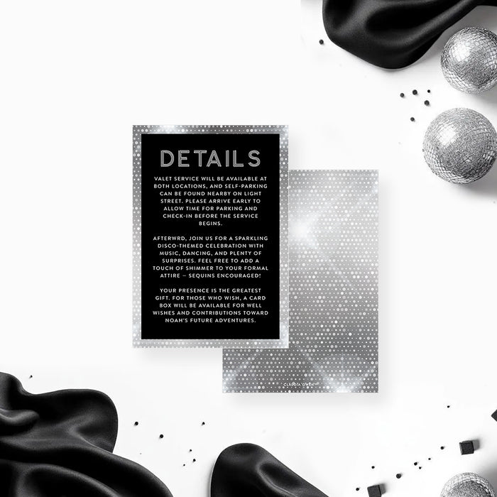 Disco Ball Bar Mitzvah Invitation Modern Party Invite