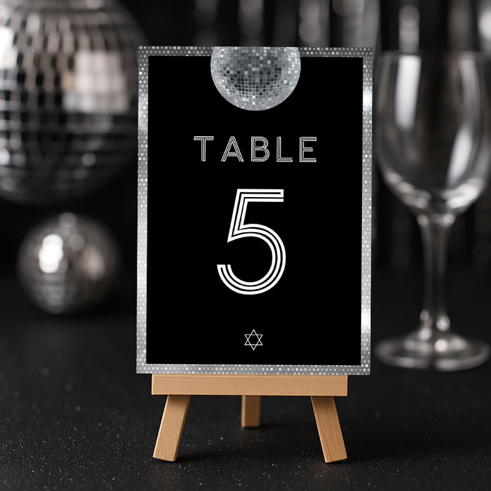 Disco Ball Bar Mitzvah Invitation Modern Party Invite