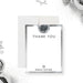 personalized Bar Mitzvah thank you card with a disco ball theme for a modern celebration-front