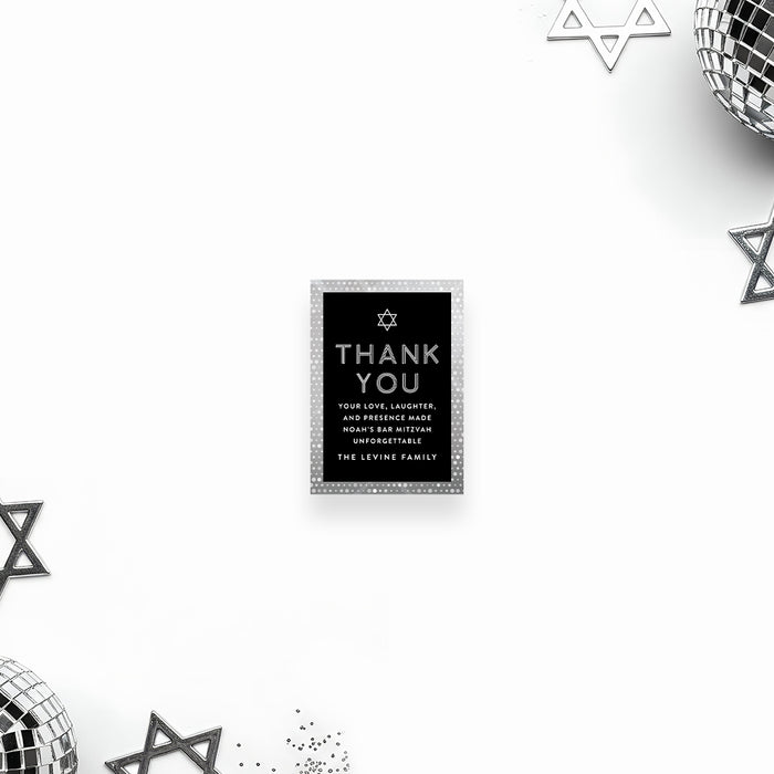 Disco Ball Bar Mitzvah Invitation Modern Party Invite
