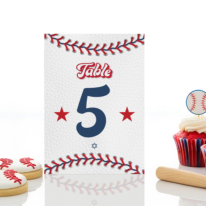 Baseball Bar Mitzvah Invitation All Star Theme Party Design