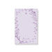 Lavender floral notepad featuring a Star of David and personalized name, ideal for Bat Mitzvah gifts or Jewish stationery.