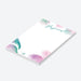 Personalized notepad featuring colorful palm leaves and a Star of David at the bottom—an ideal gift for Bat Mitzvah or Jewish celebrations.-side