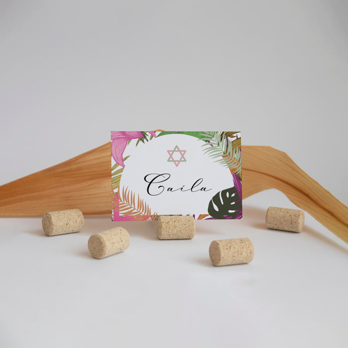 Bat Mitzvah place card 