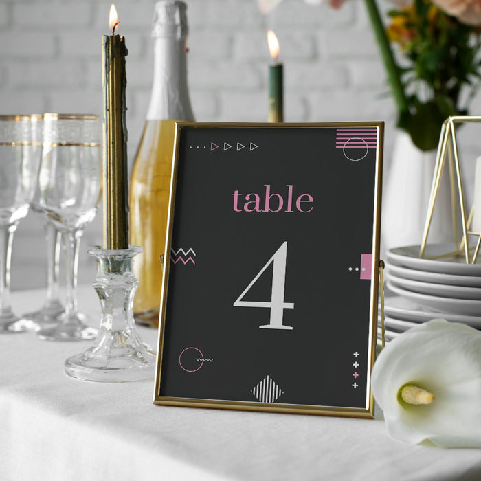 Modern Bat Mitzvah Photo Invitation Geometric Design