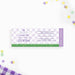 Bat mitzvah ticket invitation with purple picnic design and Star of David, personalized admit one party ticket for garden celebration