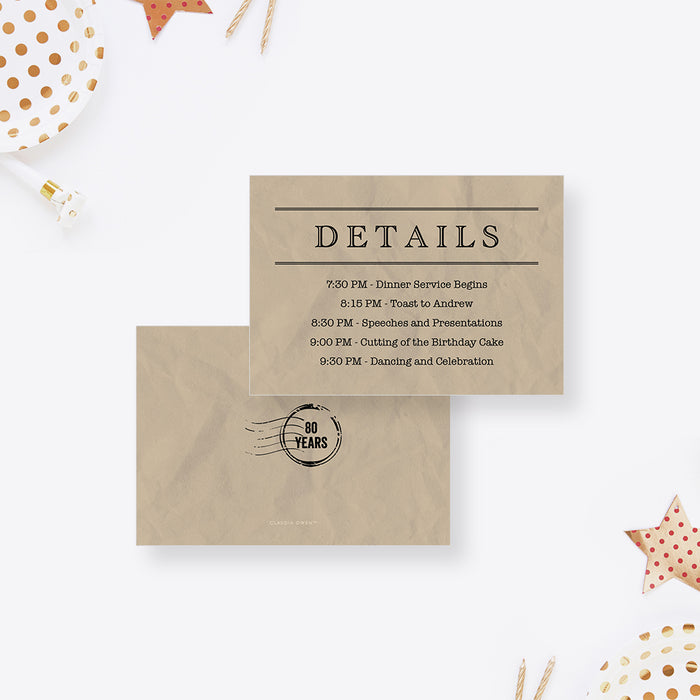 Vintage Telegram Birthday Invitation Retro Message Style Card