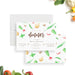 Dinner party invitation featuring vegetable illustrations for a cooking party, birthday dinner, or garden themed celebration.-front-back