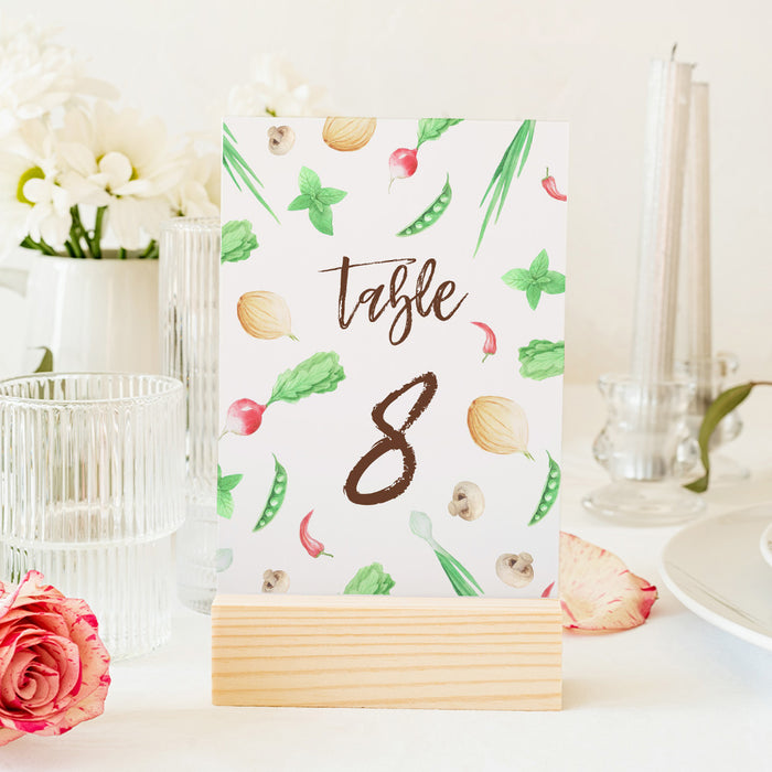 Dinner Party Invitation Vegetable Theme Cooking Birthday Invite